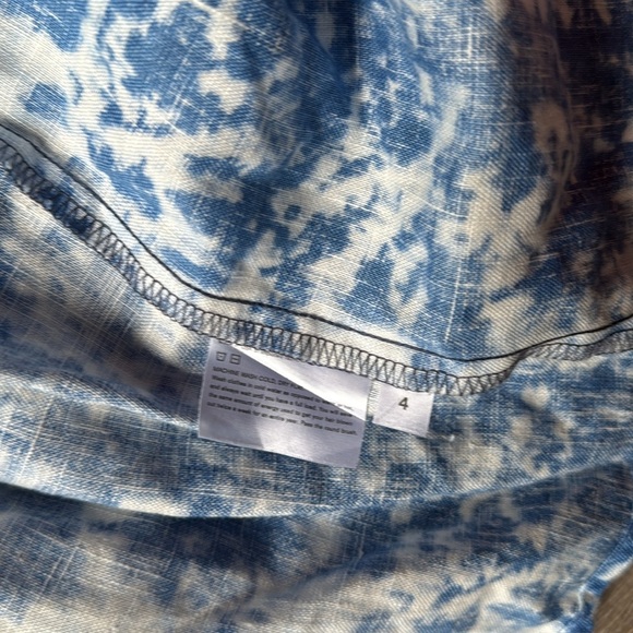 Reformation Marseilles Shibori Linen Minidress 4 - Picture 11 of 12